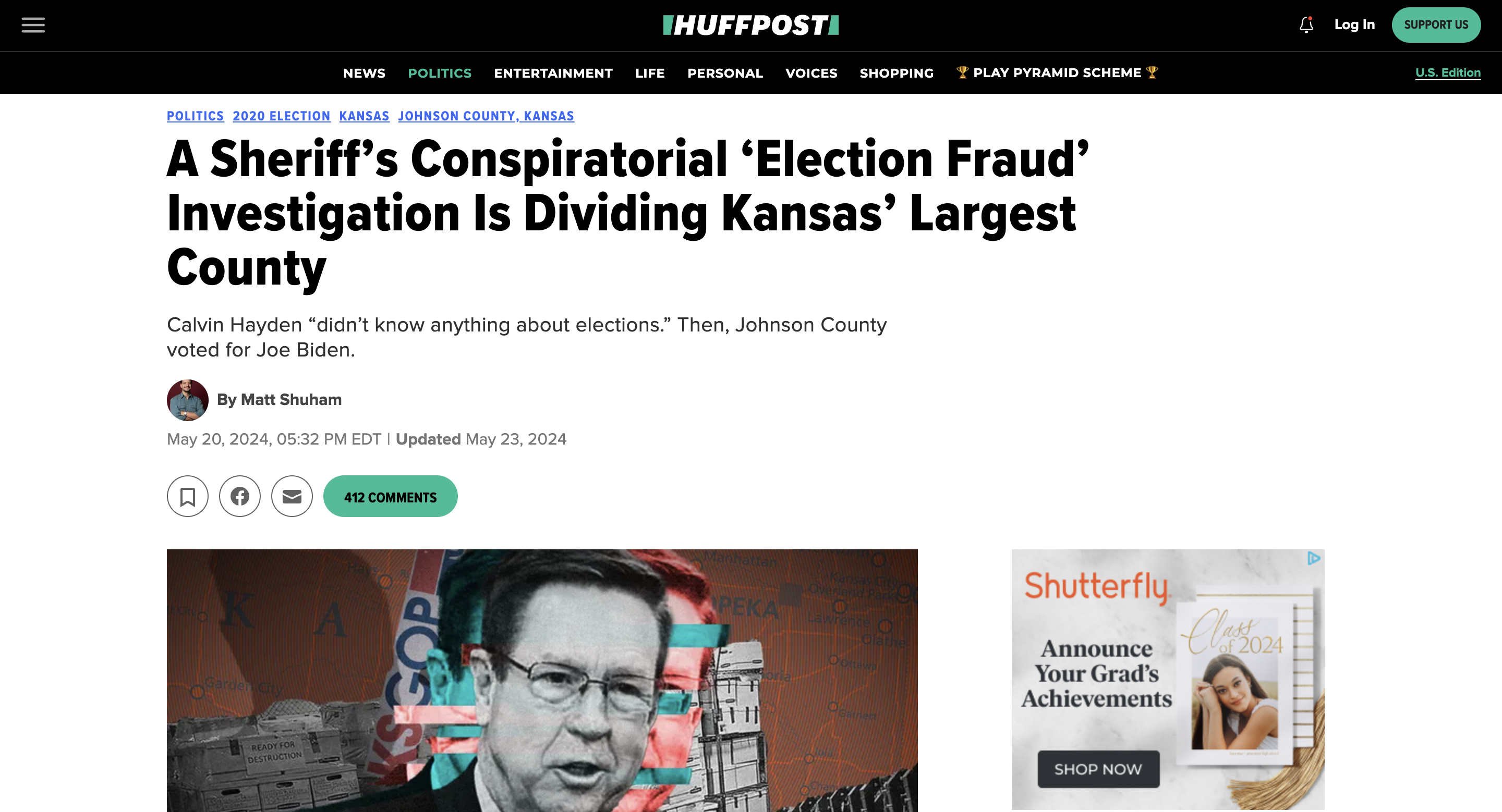 screenshot of HuffPost