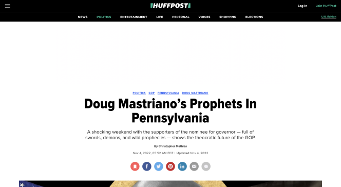 Screenshot of HuffPost