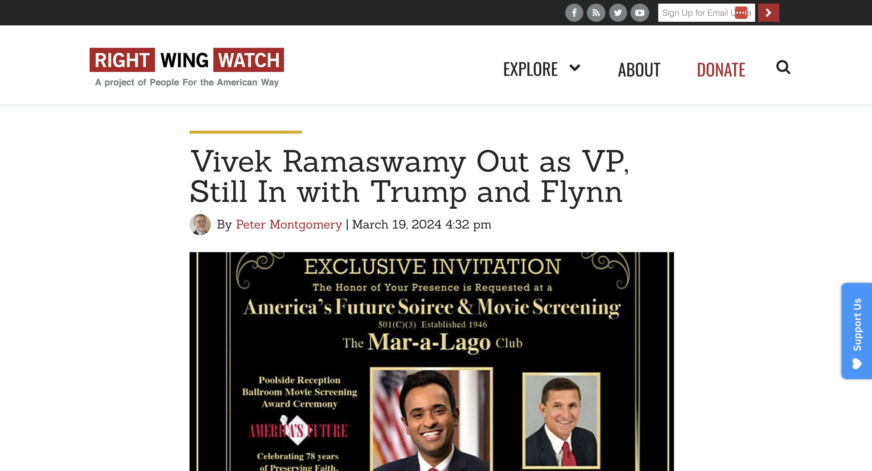 screenshot of Right Wing Watch