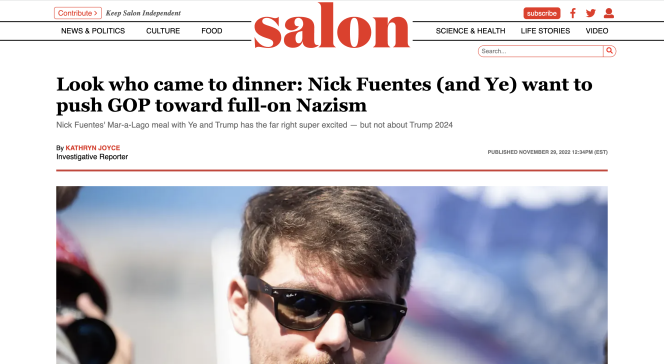 A screenshot of Salon