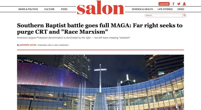 screenshot of Salon