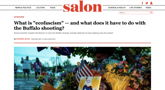 screenshot of Salon