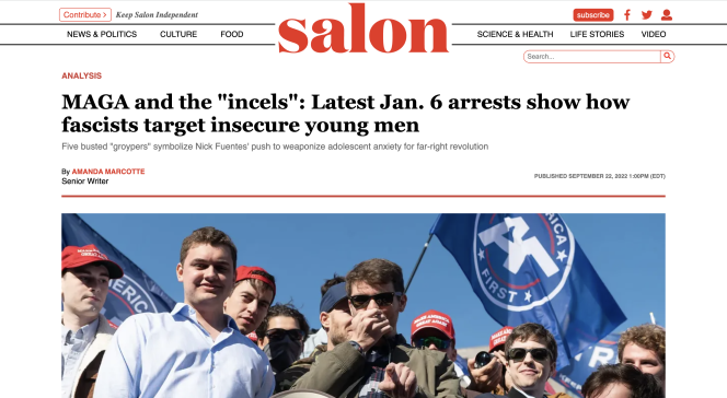 screenshot of Salon