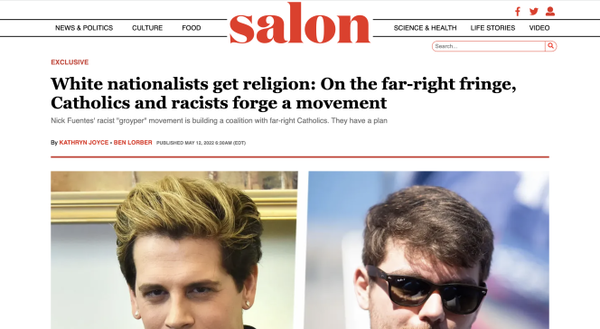 screenshot of Salon