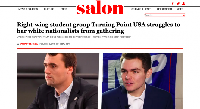 A screenshot of Salon