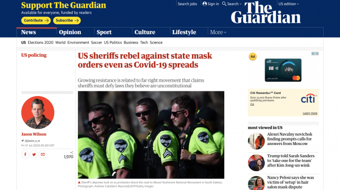 Screenshot The Guardian